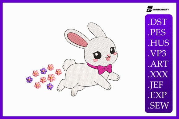 Cute Baby Bunny Running: An Embroidery Review