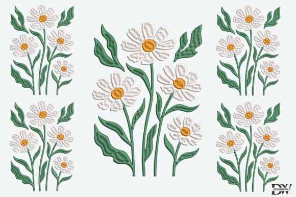 Elegant White Flowers Embroidery Design Review