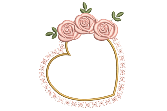 Floral Heart Frame Embroidery: A Business Design Review