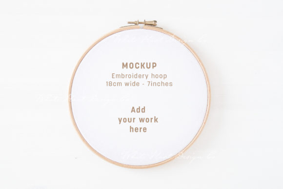 Minimal Embroidery Hoop Mockup: A Versatile Design Tool